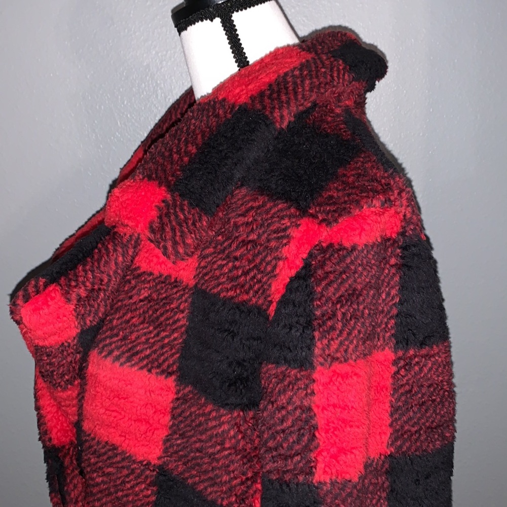 *No Longer For Sale* Steve Madden Plaid Sherpa Coat! NWT! Size XL - Picture 3 of 10
